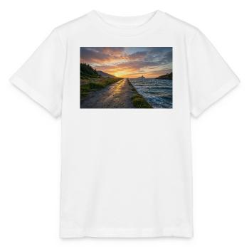 Sonnenuntergang auf dem Küstenweg - Stanley/Stella Kinder T-Shirt MINI CREATOR  - Weiß - Vorne - Maike (125cm)