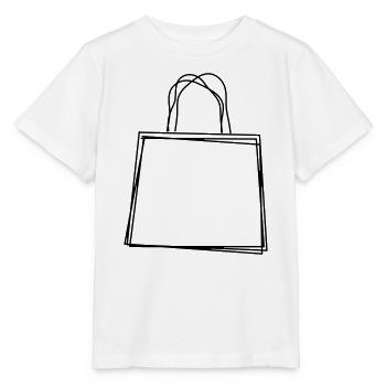 Einkaufstüte handgezeichnet - Stanley/Stella Kinder T-Shirt MINI CREATOR  - Weiß - Vorne - Maike (125cm)