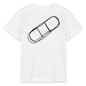 Pflaster handgezeichnet - Stanley/Stella Kinder T-Shirt MINI CREATOR  - Weiß - Vorne - Maike (125cm)