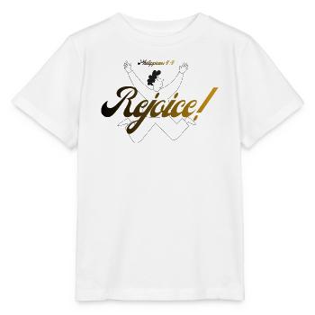 Freue dich immer im Herrn - Stanley/Stella Kinder T-Shirt MINI CREATOR  - Weiß - Vorne - Maike (125cm)