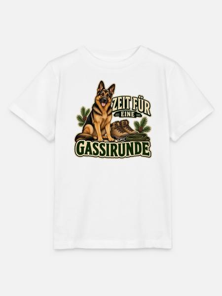 Schäferhund – Zeit für eine Gassirunde Geschenk - Stanley/Stella Kinder T-Shirt MINI CREATOR - Weiß