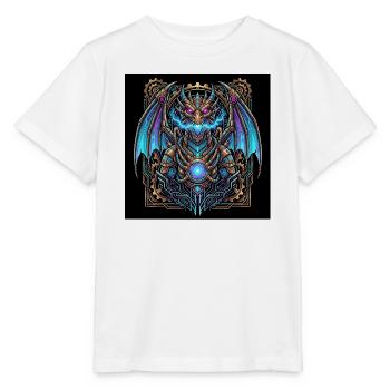 Mechanical Steampunk Dragon - Stanley/Stella Kinder T-Shirt MINI CREATOR  - Weiß - Vorne - Maike (125cm)