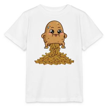 Kartoffeln, Pommes, Pommes Humor - Stanley/Stella Kinder T-Shirt MINI CREATOR  - Weiß - Vorne - Maike (125cm)