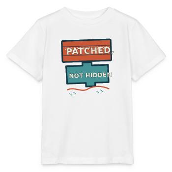 Sichtbare Reparatur — Gepatcht, nicht versteckt - Stanley/Stella Kinder T-Shirt MINI CREATOR  - Weiß - Vorne - Maike (125cm)