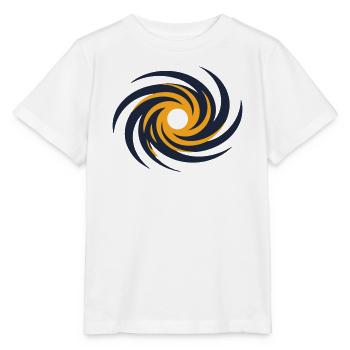 Galaxie Schwarzes Loch Logo - Stanley/Stella Kinder T-Shirt MINI CREATOR  - Weiß - Vorne - Maike (125cm)
