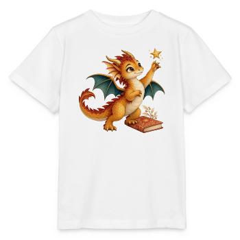 Sanfter Sternendrache - Stanley/Stella Kinder T-Shirt MINI CREATOR  - Weiß - Vorne - Maike (125cm)