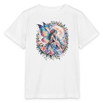 Mond, Fee, Feenfigur - Stanley/Stella Kinder T-Shirt MINI CREATOR  - Weiß - Vorne - Maike (125cm)