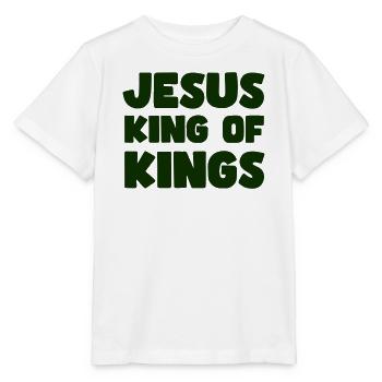 Jesus König der Könige - Stanley/Stella Kinder T-Shirt MINI CREATOR  - Weiß - Vorne - Maike (125cm)