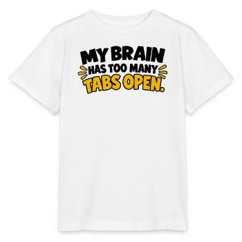 Lustiges Überdenken-Zitat - Stanley/Stella Kinder T-Shirt MINI CREATOR  - Weiß - Vorne - Maike (125cm)