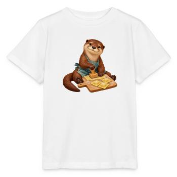 Otter formt Ravioli - Stanley/Stella Kinder T-Shirt MINI CREATOR  - Weiß - Vorne - Maike (125cm)