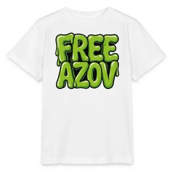 Free Azov – Graffiti - Stanley/Stella Kinder T-Shirt MINI CREATOR  - Weiß - Vorne - Maike (125cm)