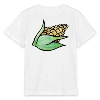 Aquarell-Maisblatt-Motiv - Stanley/Stella Kinder T-Shirt MINI CREATOR  - Weiß - Vorne - Maike (125cm)