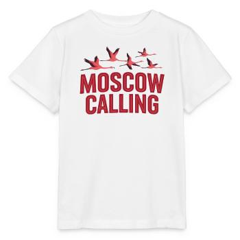 Moskau ruft Flamingos - Stanley/Stella Kinder T-Shirt MINI CREATOR  - Weiß - Vorne - Maike (125cm)