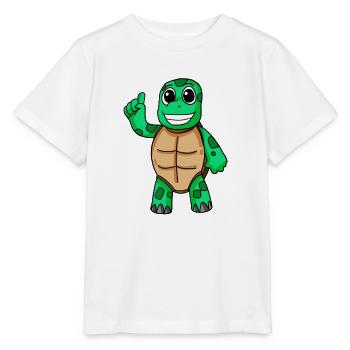Schildkröte Motiv - Stanley/Stella Kinder T-Shirt MINI CREATOR  - Weiß - Vorne - Maike (125cm)