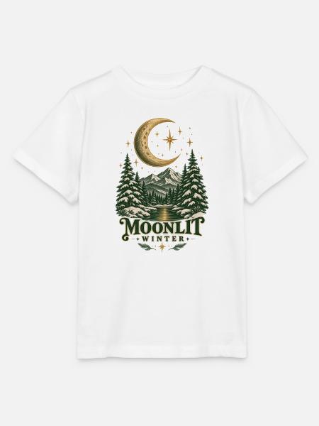 Mondbeschienener Winterwappen - Stanley/Stella Kinder T-Shirt MINI CREATOR - Weiß