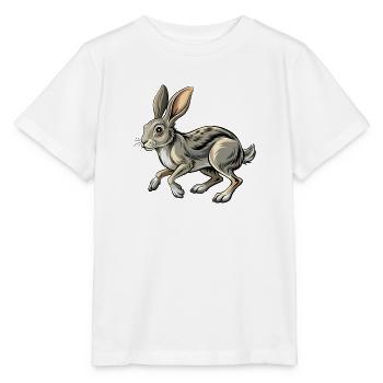 Running Rabbit - Stanley/Stella Kinder T-Shirt MINI CREATOR  - Weiß - Vorne - Maike (125cm)