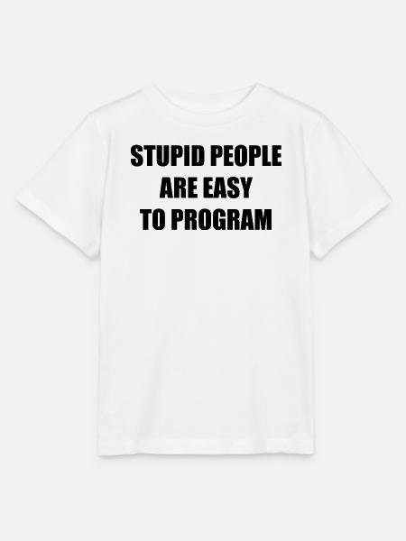 Stupid People - Stanley/Stella Kinder T-Shirt MINI CREATOR - Weiß