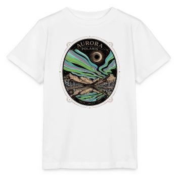 Aurora Polaris Nordlichter Arktis - Stanley/Stella Kinder T-Shirt MINI CREATOR  - Weiß - Vorne - Maike (125cm)