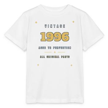Jahrgang 1996 Bis zur Perfektion gereift - Stanley/Stella Kinder T-Shirt MINI CREATOR  - Weiß - Vorne - Maike (125cm)