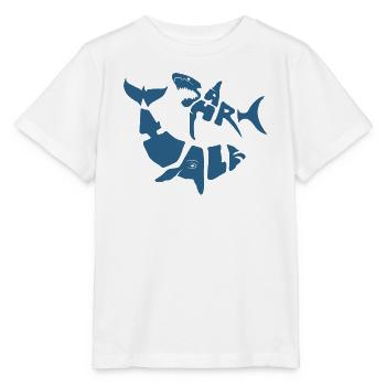 SW_LOGO_5_BLEU - Stanley/Stella Kinder T-Shirt MINI CREATOR  - Weiß - Vorne - Maike (125cm)