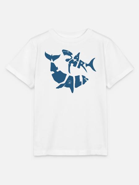 SW_LOGO_5_BLEU - Stanley/Stella Kinder T-Shirt MINI CREATOR - Weiß