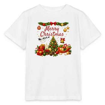 Helles und traditionelles Weihnachten - Stanley/Stella Kinder T-Shirt MINI CREATOR  - Weiß - Vorne - Maike (125cm)