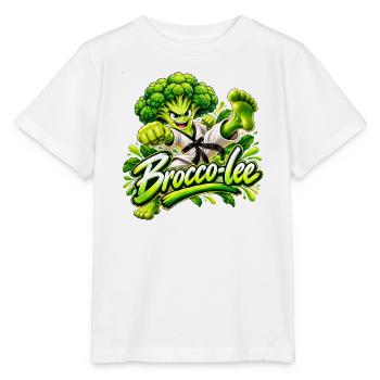 Brocco-Lee Karate Kraft - Stanley/Stella Kinder T-Shirt MINI CREATOR  - Weiß - Vorne - Maike (125cm)