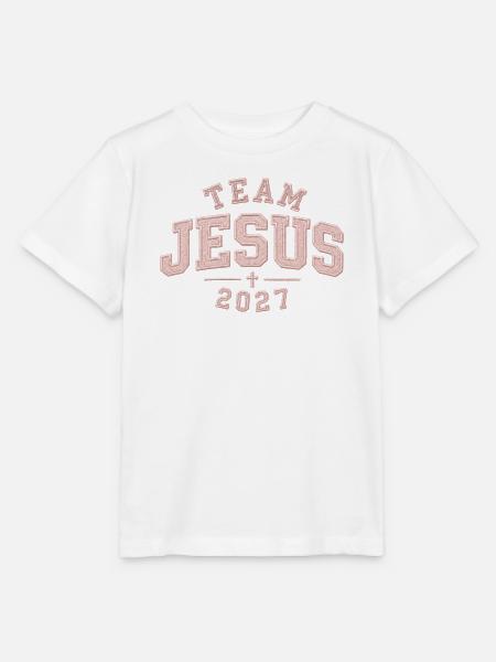 Jesus Patch 2027 - Stanley/Stella Kinder T-Shirt MINI CREATOR  - Weiß