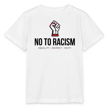 Nein zu Rassismus! *Gehetzte Faust* - Stanley/Stella Kinder T-Shirt MINI CREATOR  - Weiß - Vorne - Maike (125cm)
