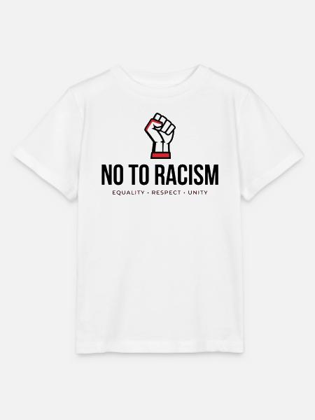 Nein zu Rassismus! *Gehetzte Faust* - Stanley/Stella Kinder T-Shirt MINI CREATOR  - Weiß