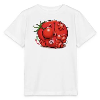 Faule Tomate - Stanley/Stella Kinder T-Shirt MINI CREATOR  - Weiß - Vorne - Maike (125cm)