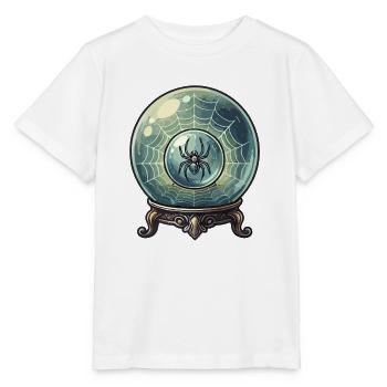 Das Spinnennetz in der Kristallkugel - Stanley/Stella Kinder T-Shirt MINI CREATOR  - Weiß - Vorne - Maike (125cm)