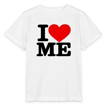 I Love Me – Selbstliebe Statement - Stanley/Stella Kinder T-Shirt MINI CREATOR  - Weiß - Vorne - Maike (125cm)