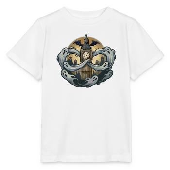 Geister Londons über Big Ben - Stanley/Stella Kinder T-Shirt MINI CREATOR  - Weiß - Vorne - Maike (125cm)