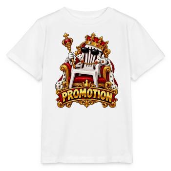 Königspromo: Königlicher Stuhl und Bling - Stanley/Stella Kinder T-Shirt MINI CREATOR  - Weiß - Vorne - Maike (125cm)