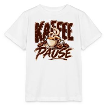 Kaffee Pause Schöne Geschenkidee für den Büro - Stanley/Stella Kinder T-Shirt MINI CREATOR  - Weiß - Vorne - Maike (125cm)