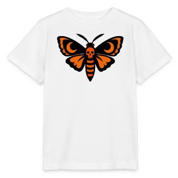 Totenkopfschwaermer Motte Logo - Stanley/Stella Kinder T-Shirt MINI CREATOR  - Weiß - Vorne - Maike (125cm)