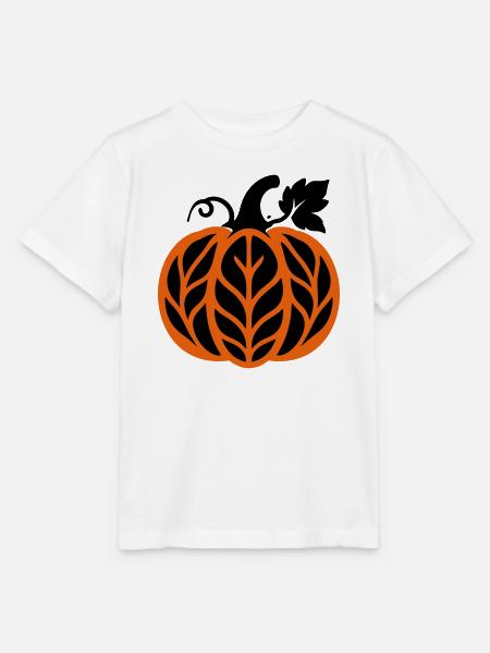 Kuerbis Herbstlaub Icon - Stanley/Stella Kinder T-Shirt MINI CREATOR - Weiß