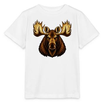 Der Elchbulle - Stanley/Stella Kinder T-Shirt MINI CREATOR  - Weiß - Vorne - Maike (125cm)
