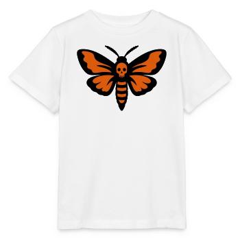 Gothic Motte Totenkopf Icon - Stanley/Stella Kinder T-Shirt MINI CREATOR  - Weiß - Vorne - Maike (125cm)