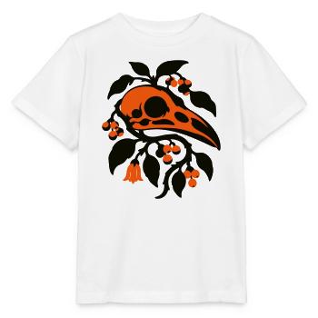 Rabenschaedel Ranken Grafik - Stanley/Stella Kinder T-Shirt MINI CREATOR  - Weiß - Vorne - Maike (125cm)