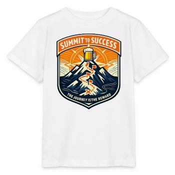 Gipfelpfad zum Erfolg - Stanley/Stella Kinder T-Shirt MINI CREATOR  - Weiß - Vorne - Maike (125cm)