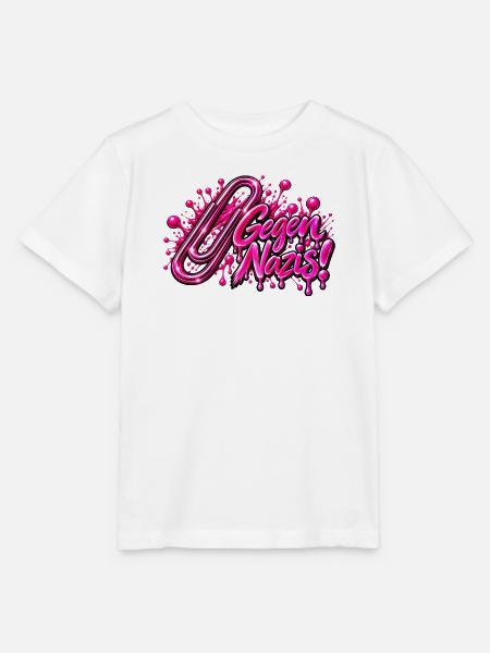 Gegen Rechts! 💗✊ - Stanley/Stella Kinder T-Shirt MINI CREATOR  - Weiß