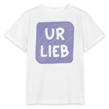 UR LIEB – Süßer Babyspruch zur Geburt Österreich - Stanley/Stella Kinder T-Shirt MINI CREATOR  - Weiß - Vorne - Maike (125cm)
