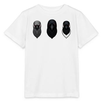 Die Dohle, die Krähe und die Elster - Stanley/Stella Kinder T-Shirt MINI CREATOR  - Weiß - Vorne - Maike (125cm)