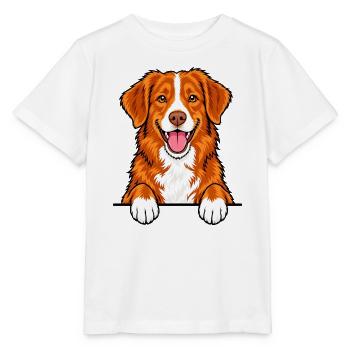 Nova Scotia Duck Tolling Retriever - Stanley/Stella Kinder T-Shirt MINI CREATOR  - Weiß - Vorne - Maike (125cm)