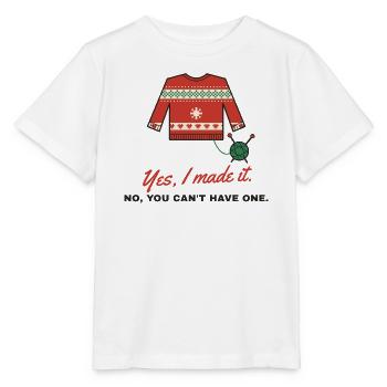 Ja, ich habe ihn zum nordischen Pullover gemacht - Stanley/Stella Kinder T-Shirt MINI CREATOR  - Weiß - Vorne - Maike (125cm)