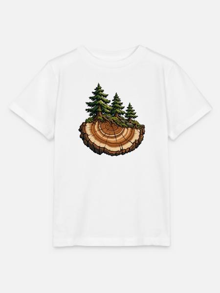 Baumringe werden zum Wald - Stanley/Stella Kinder T-Shirt MINI CREATOR - Weiß