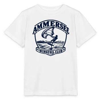 Ammersee Wingfoil Club Logo - Stanley/Stella Kinder T-Shirt MINI CREATOR  - Weiß - Vorne - Maike (125cm)