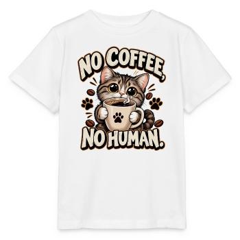 Chat Café: Kein Kaffee, kein Mensch - Stanley/Stella Kinder T-Shirt MINI CREATOR  - Weiß - Vorne - Maike (125cm)
